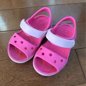 Crocs sandals kids C6 size pink